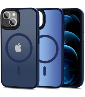 Matinis mėlynas dėklas Apple iPhone 13 telefonui "Tech-Protect Magmat Magsafe"