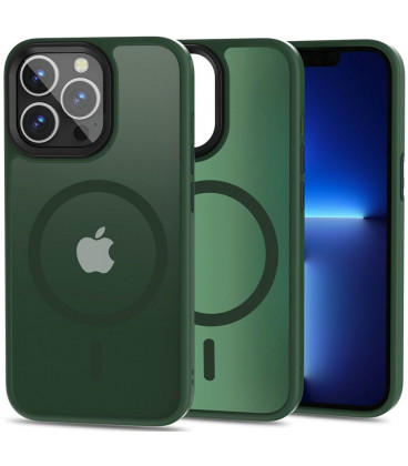 Matinis žalias dėklas Apple iPhone 13 Pro telefonui "Tech-Protect Magmat Magsafe"