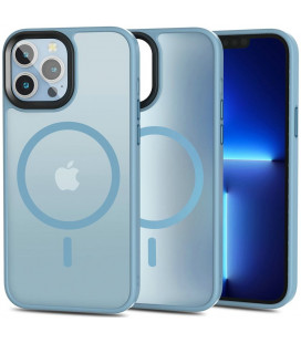 Matinis šviesiai mėlynas dėklas Apple iPhone 13 Pro Max telefonui "Tech-Protect Magmat Magsafe"