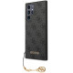 Pilkas dėklas Samsung Galaxy S23 Ultra telefonui "Guess 4G Charms Case"