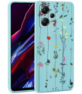 Dėklas Xiaomi Redmi Note 12 5G / Poco X5 5G telefonui "Tech-Protect Mood Garden Blue"