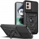 Juodas dėklas Motorola Moto G53 5G telefonui "Tech-Protect Camshield Pro"