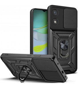 Juodas dėklas Motorola Moto E13 telefonui "Tech-Protect Camshield Pro"