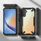Juodas / skaidrus dėklas Samsung Galaxy A34 5G telefonui "Ringke Fusion X"