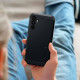 Juodas dėklas Samsung Galaxy A34 5G telefonui "Spigen Tough Armor"