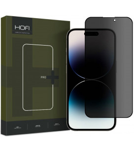 Juodas apsauginis stiklas Apple iPhone 14 Pro Max telefonui "HOFI Glass Pro+ Anti Spy"