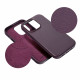 Violetinis odinis dėklas Apple iPhone 14 Pro telefonui "Leather Mag Cover"