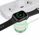 Baltas magnetinis Type-C pakrovėjas Apple Watch laikrodžiams "Tech-Protect Ultraboost"