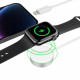 Baltas pakrovėjas Apple Watch laikrodžiams + telefonui "Tech-Protect Ultraboost 2in1"