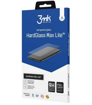 Juodas apsauginis grūdintas stiklas Samsung Galaxy A54 5G telefonui "3MK Hard Glass Max Lite"