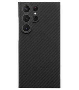 Juodas dėklas Samsung Galaxy S23 Ultra telefonui "Tactical MagForce Aramid Cover"