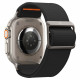 Juoda apyrankė Apple Watch 8 / 9 / 10 / 11 / SE / ULTRA (44 / 45 / 46 / 49 MM) laikrodžiui "Spigen Fit Lite Ultra"