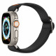 Juoda apyrankė Apple Watch 8 / 9 / 10 / 11 / SE / ULTRA (44 / 45 / 46 / 49 MM) laikrodžiui "Spigen Fit Lite Ultra"