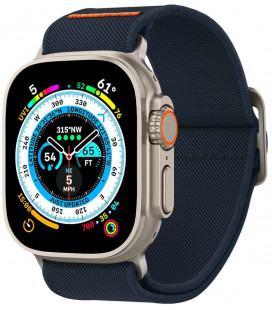 Mėlyna apyrankė Apple Watch 6 / 7 / 8 / 9 / 10 / SE / Ultra 1 / 2 ( 44 / 45 / 46 / 49 mm) laikrodžiui "Spigen Fit Lite Ultra"