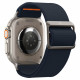 Mėlyna apyrankė Apple Watch 4 / 5 / 6 / 7 / 8 / 9 / SE / Ultra 1 / 2 (42 / 44 / 45 / 49 mm) laikrodžiui "Spigen Fit Lite Ultra"