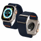 Mėlyna apyrankė Apple Watch 8 / 9 / 10 / 11 / SE / ULTRA (44 / 45 / 46 / 49 MM) laikrodžiui "Spigen Fit Lite Ultra"