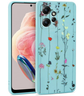 Dėklas Xiaomi Redmi Note 12 4G / LTE telefonui "Tech-Protect Mood Garden Blue"