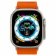 Oranžinė apyrankė Apple Watch 8 / 9 / 10 / 11 / SE / ULTRA (44 / 45 / 46 / 49 MM) laikrodžiui "Spigen Fit Lite Ultra"