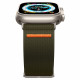 Khaki spalvos apyrankė Apple Watch 4 / 5 / 6 / 7 / 8 / 9 / SE / Ultra 1 / 2 (42 / 44 / 45 / 49 mm) laikrodžiui "Spigen Fit Lite 