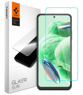 Apsauginis grūdintas stiklas Xiaomi Redmi Note 12 5G / Poco X5 5G telefonui "Spigen Glas.TR Slim 2-Pack"
