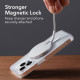 Sidabrinės spalvos belaidis magnetinis 15W pakrovėjas "ESR Halolock Mini Magnetic"