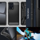 Matinis juodas dėklas Xiaomi 13 Lite telefonui "Spigen Rugged Armor"