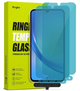 Apsauginis grūdintas stiklas Samsung Galaxy A34 5G telefonui "Ringke TG 2-Pack"