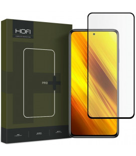 Juodas apsauginis grūdintas stiklas Xiaomi Poco X3 Pro / X3 NFC telefonui "HOFI Full Pro+"