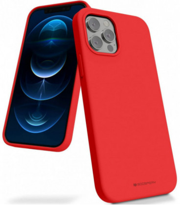 Dėklas Mercury Silicone Case Apple iPhone 14 Plus raudonas