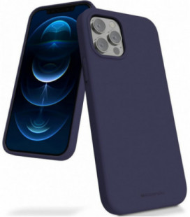 Dėklas Mercury Silicone Case Samsung S916 S23 Plus 5G tamsiai mėlynas