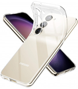 Skaidrus dėklas su kameros apsauga Samsung Galaxy S23 telefonui "Clear Case 2mm"