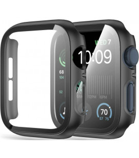 Juodas dėklas Apple Watch 4 / 5 / 6 / SE 1 / 2 / 3 (40MM) laikrodžiui "Tech-Protect Defense360"