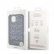 Juodas dėklas Apple iPhone 13 telefonui "Guess PU G Cube MagSafe Compatible Case"