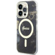 Juodas dėklas Apple iPhone 14 Pro telefonui "Guess Marble IML MagSafe Compatible Case"
