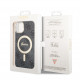 Juodas dėklas Apple iPhone 13 telefonui "Guess 4G IML MagSafe Compatible Case"