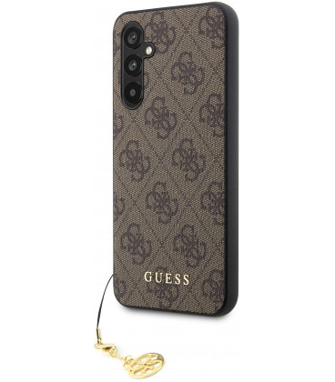 Rudas dėklas Samsung Galaxy A54 5G telefonui "Guess 4G Charms Case"