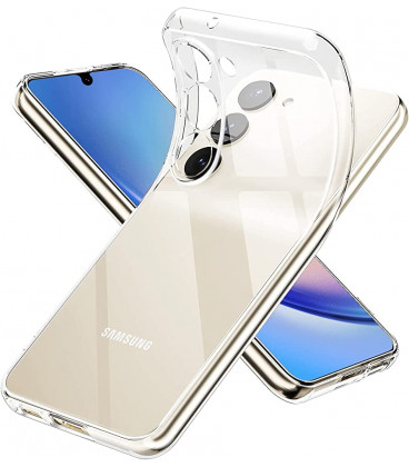 Skaidrus dėklas su kameros apsauga Samsung Galaxy A34 5G telefonui "Clear Case 2mm"