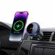 Juodas automobilinis magnetinis telefono laikiklis su 15w belaidžiu krovimu "Tech-Protect MM15W-V4 Vent"