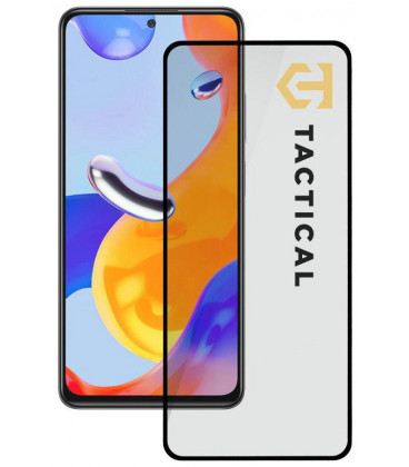 Juodas apsauginis grūdintas stiklas Xiaomi Redmi Note 11 Pro 5G / 11 Pro Plus 5G telefonui "Tactical Glass Shield 5D"