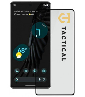 Juodas apsauginis grūdintas stiklas Google Pixel 7 telefonui "Tactical Glass Shield 5D"