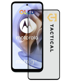 Juodas apsauginis grūdintas stiklas Motorola Moto G31 telefonui "Tactical Glass Shield 5D"