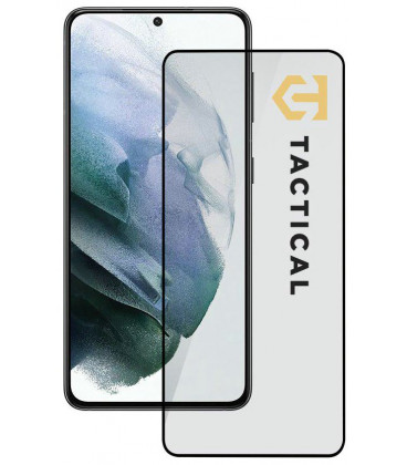 Juodas apsauginis grūdintas stiklas Samsung Galaxy S21 telefonui "Tactical Glass Shield 5D"
