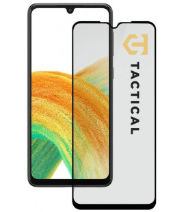 Juodas apsauginis grūdintas stiklas Samsung Galaxy A33 5G telefonui "Tactical Glass Shield 5D"