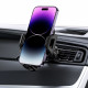 Juodas automobilinis telefono laikiklis "Tech-Protect V5 Vent & Dash"