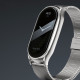 Sidabrinės spalvos apyrankė Xiaomi Smart Band 8 / 9 / 10 / 11 / NFC laikrodžiui "Tech-Protect Milaneseband"
