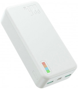 Balta Išorinė baterija Power Bank 30000mAh 22.5W "Joyroom JR-QP196"