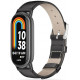 Juoda apyrankė Xiaomi Smart Band 8 / 9 / 10 / NFC laikrodžiui "Tech-Protect Leatherfit"