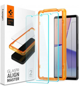 Apsauginis grūdintas stiklas Sony Xperia 1 V telefonui "Spigen AlignMaster Glas tR 2-Pack"