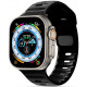 Juoda apyrankė Apple Watch 8 / 9 / 10 / 11 / 12 / SE / Ultra (44 / 45 / 46 / 49 mm) "Tech-Protect Iconband Line"