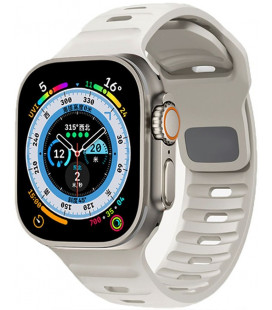 Šviesiai pilka apyrankė Apple Watch 8 / 9 / 10 / 11 / SE / ULTRA (44 / 45 / 46 / 49 MM) "Tech-Protect Iconband Line"